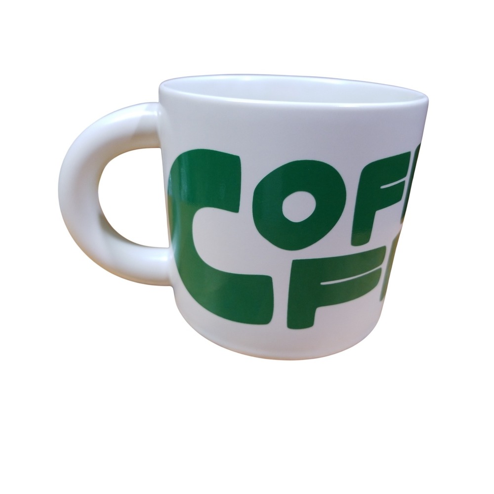 Starbucks 2025 Coffee For All White Green Ceramic Mug 12oz CLK25 NEW